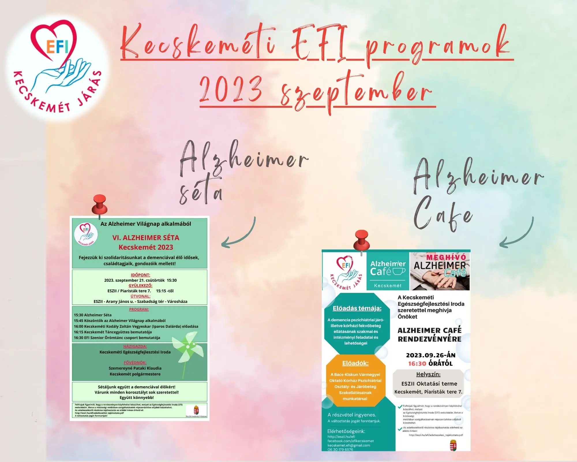 Alzheimer Cafe + Séta plakát